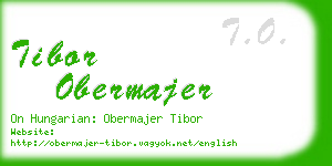 tibor obermajer business card